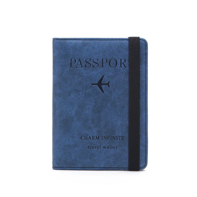 2024 New Arrival Travel PU leather passport wallet card holder porta pasaporte logo custom sublimation rfid passport holders