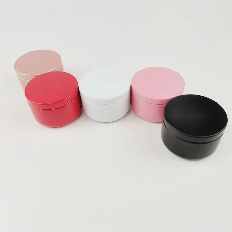 50g  Metal  Candle Jar Pot with Lid  Empty Aluminum Tin Cosmetic Container for Skin Care Cream