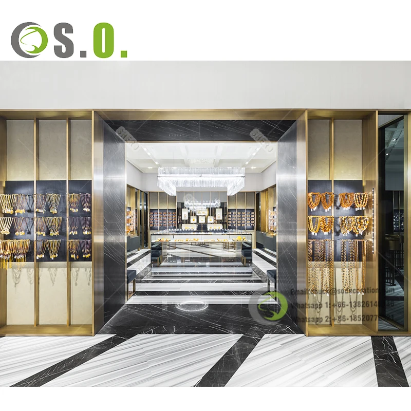 Ювелирные изделия выставлены стенд ювелирный магазин античный дизайн изображения дисплей башня для ювелирных