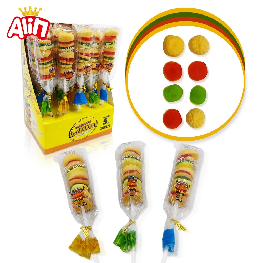 Китайские конфеты халяльный Зефир в коробке шампуры для гамбургеров с зефиром