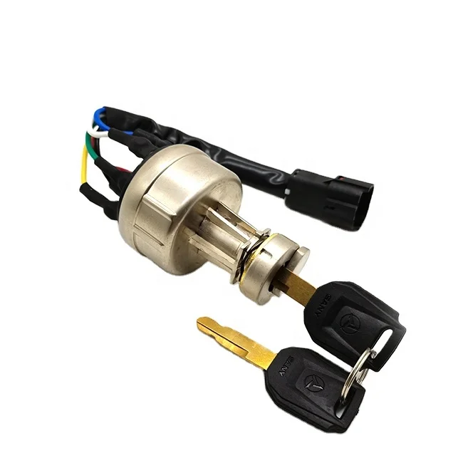 Ignition Switch Starter Switch Ignition Key for SANY Excavator SY210 SY235 SY225 Excavator Accessories