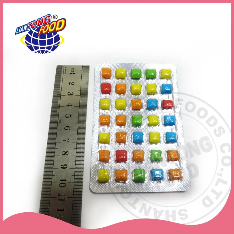 New product mixed fruit flavor mixed color mini bubble gum + Tattoo Sticker hot selling