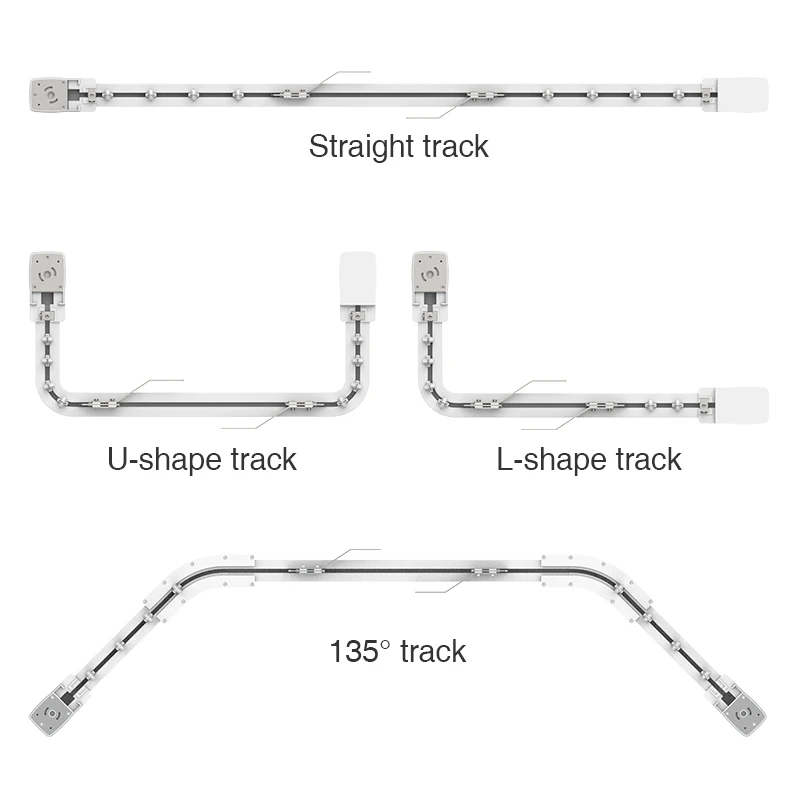 Spring up customized flexible curtain automation system