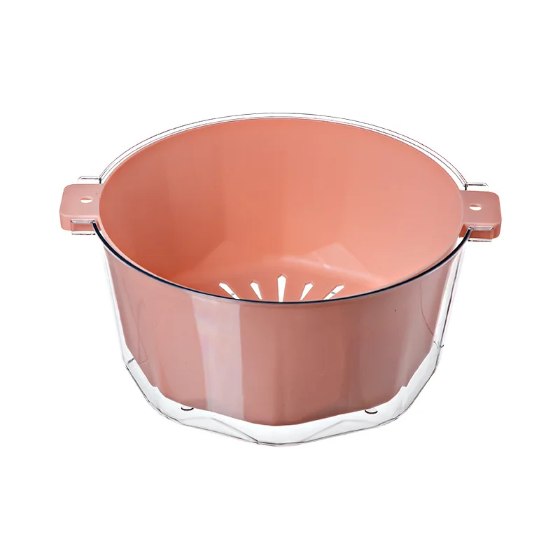 Household Water-draining Plastic Utensils Basket Vegetable and Fruit Drainer Basket Salad Wash Colander Washing Bowl