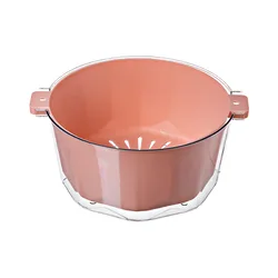 Household Water-draining Plastic Utensils Basket Vegetable and Fruit Drainer Basket Salad Wash Colander Washing Bowl