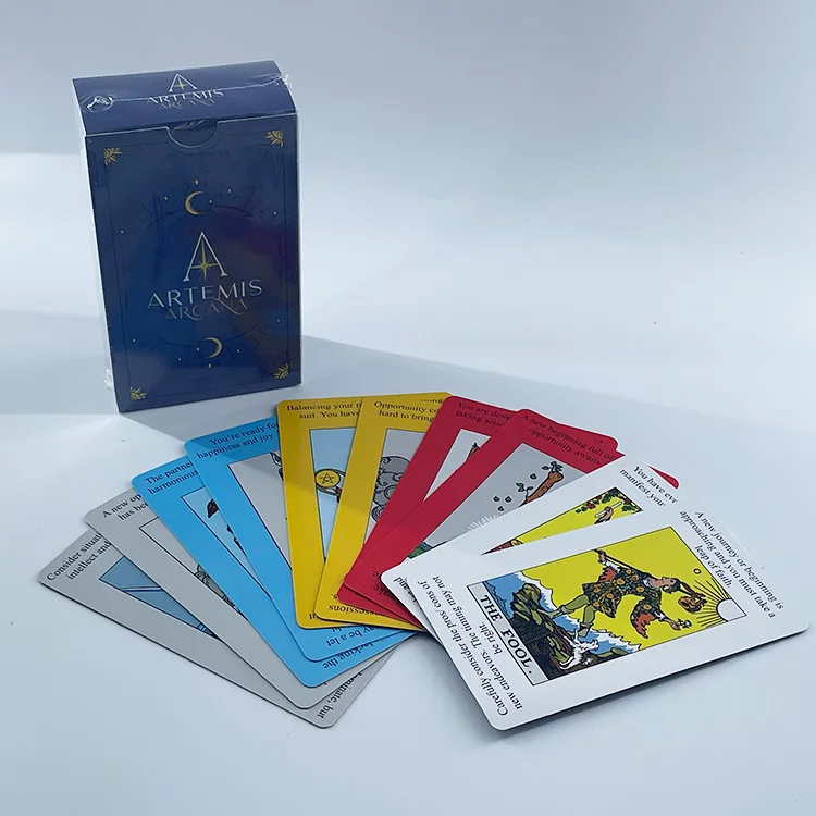 Make Your Own Design Unique Oracle Deck Free Sample Custom Logo Paper Tarot Cards Printing With Box