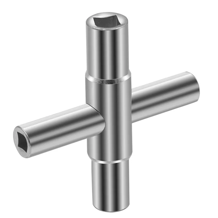 Square Hole Adjustable Cross Wrench Four-in-one kitchen faucet key repair wrench