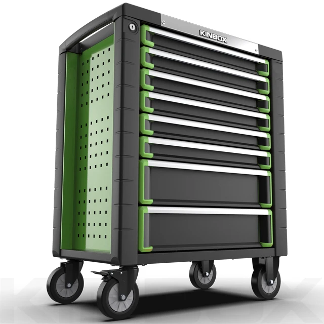 
Ningbo Kinbox 8 Drawer Professional Mechanical Hand Tool Rolling Chest Trolley,Garage Storage Boxes 