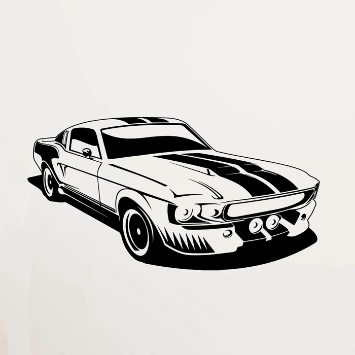 Custom Metal Car Silhouette Metal Wall Art Laser Cut Modern Home Decor Metal Wall Art