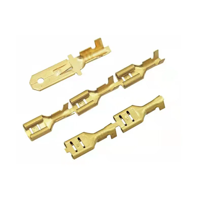 contacts button & line of join & spade & splice & ring crimp terminal for connecting terminals for home appliance