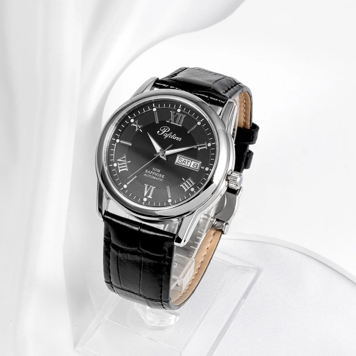 Pafolina luxury mechanical watches for men,50M sapphire automatic quartz watch mechanics,wrist watch movement mechanical