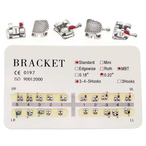 Dental Braces/Brackets Mini Roth 022 with hooks and no hooks,Dental Metal Brackets,mesh base and monoblock
