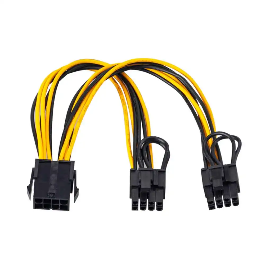 Бесплатный образец RGeek США ЦП EPS 12 В 8 контактов гнездо-двойной 6 + 2 контакта адаптер