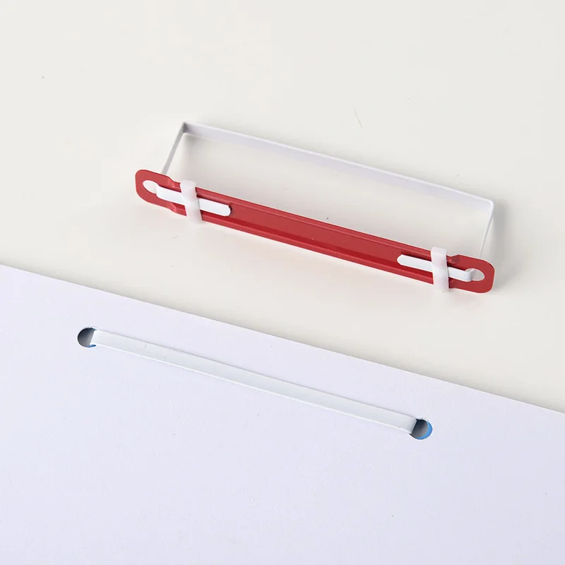 Binder buckle plastic binding clip strip color plastic two-hole binder fastener