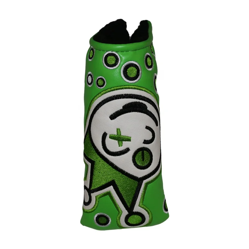
2020 New Collection Green Embroidery PU Blade Golf Putter Headcover 