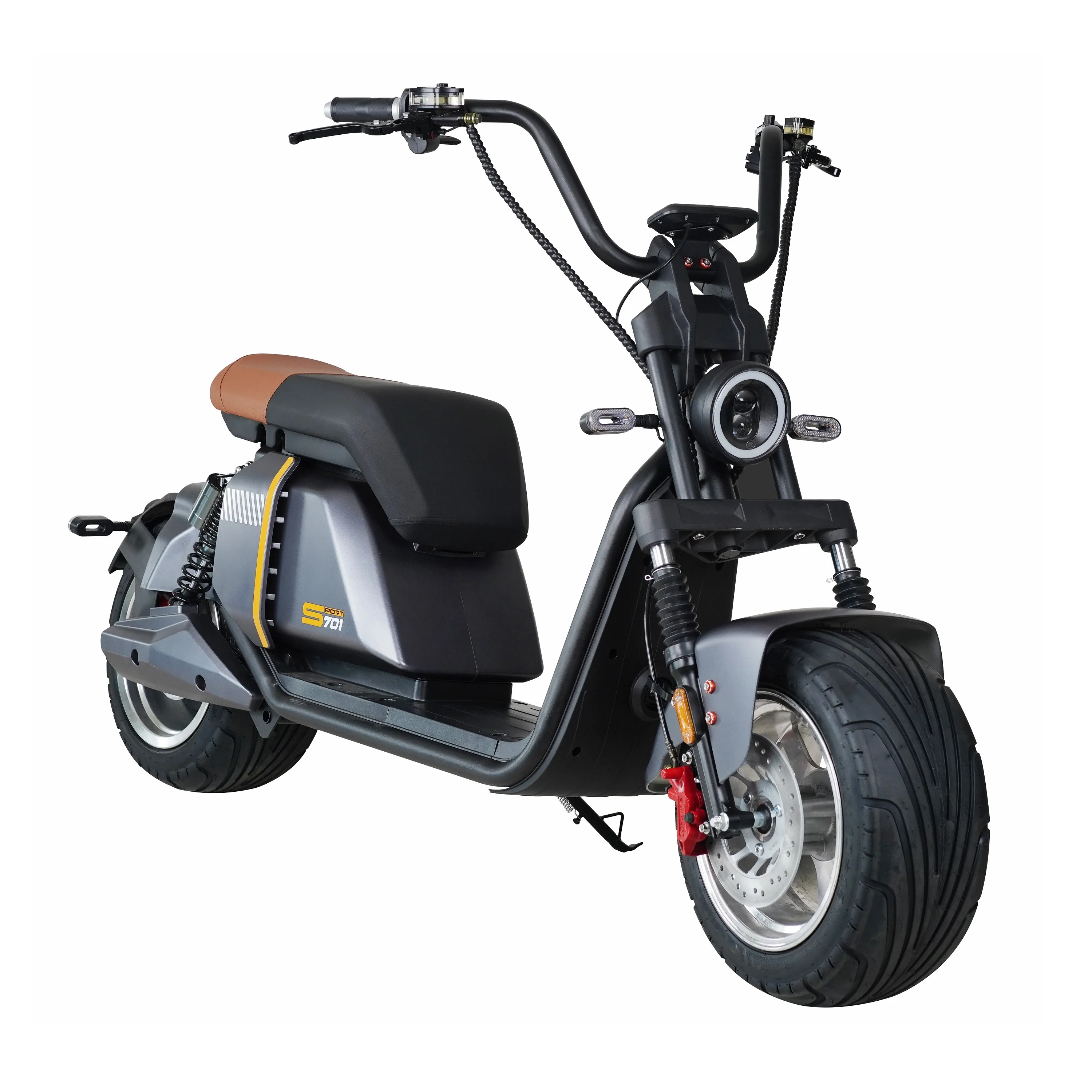 Power 3000w 2000w Motorcycle Citycoco E Chopper Rechargeable 20ah 30ah Lithium Battery Rear Shock Suspension Electric Scooters