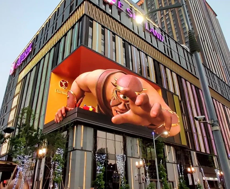 Customized Naked Eye 3d Led Video Wall Outdoor Led Display P6.67 P8 P10 Big Led Advertising Screen LED Video Wall