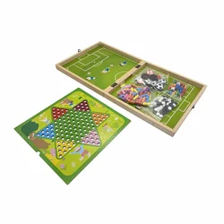 Multi-function fast sling puck family  Desktop Battle Wooden Hockey Game Winner Board Chess Games Slingshot Game Toys