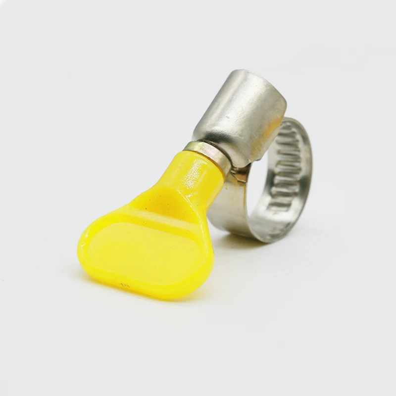 Регулируемый зажим для пружинной трубки из нержавеющей стали гибкий шланга с винтом-бабочкой