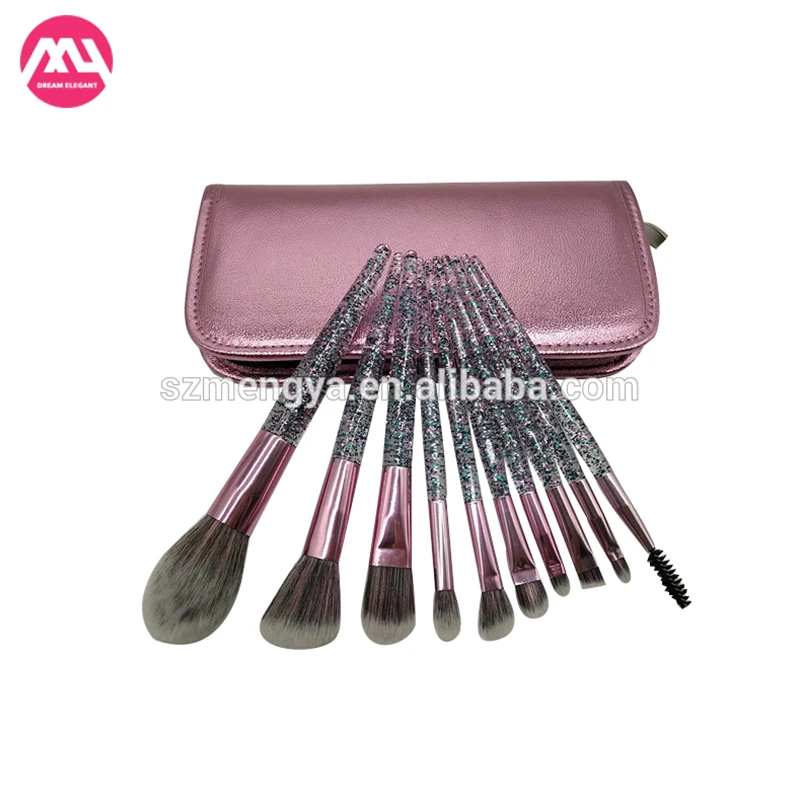 Mengya 2019 Новое поступление private label make up brush 10 шт Персонализированные кисти для макияжа с косметическим