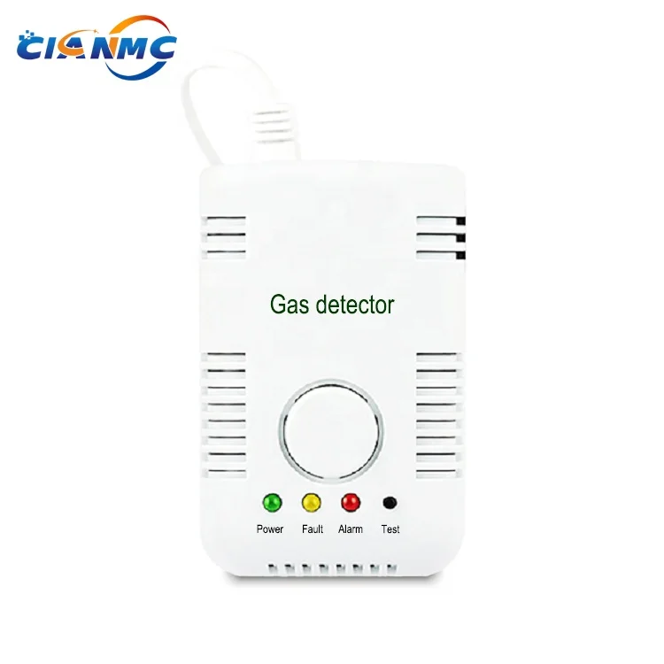 Original China Factory Wholesale AC220V Wall Mounted Combustible Methane LPG LNG Natural Gas Detector For Home Kitchen Alarm