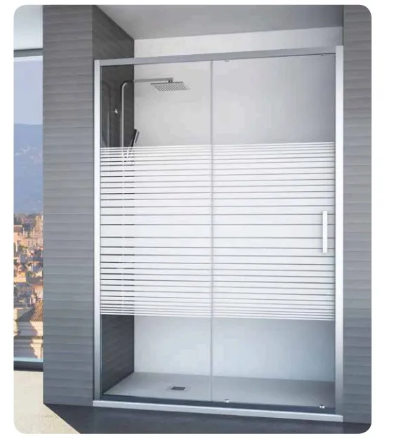 Top quality Newly Modern shower screen sliding black shower enclosure