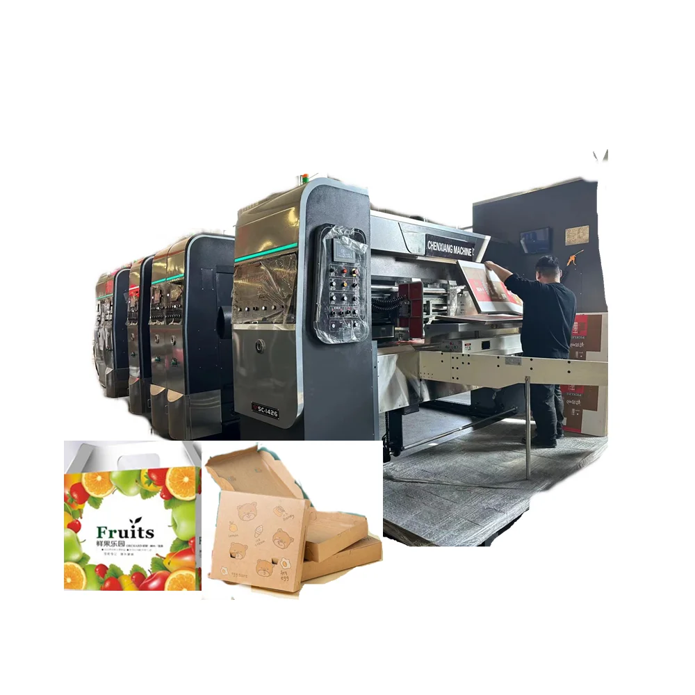 Carton printing slotting machine Carton machine automatic high speed carton printing slotting die cutting machine