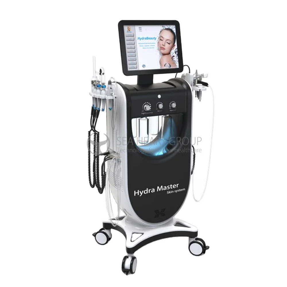 New Arrival 9 in 1 Facial Machine New Face Hydra Dembrasion Machine Oxygen Jet Peel Spray for Beauty Machine