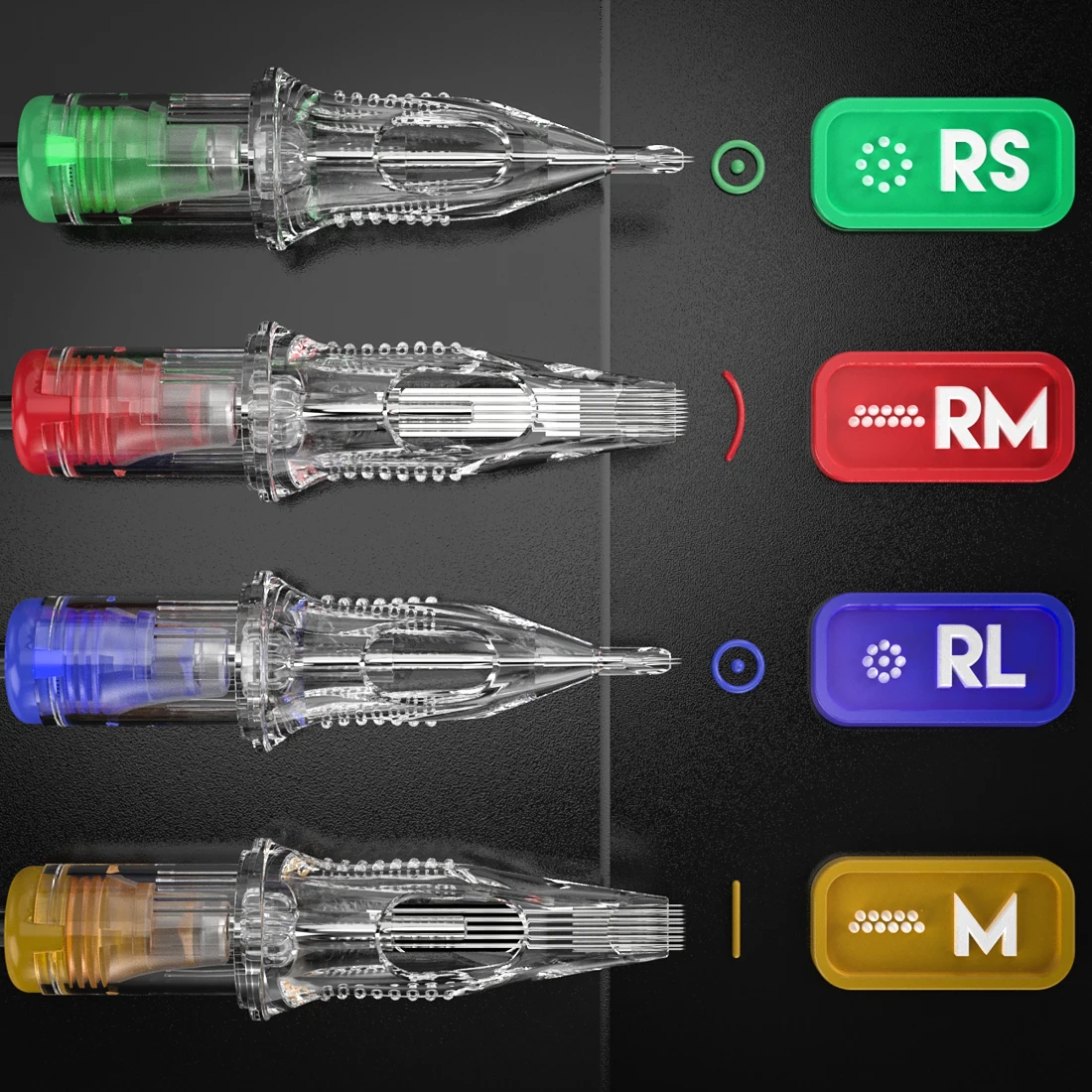 Wholesale Hotsale Dragonhawk Extreme Tattoo Cartridges Needles 0.3mm RL Round Liner