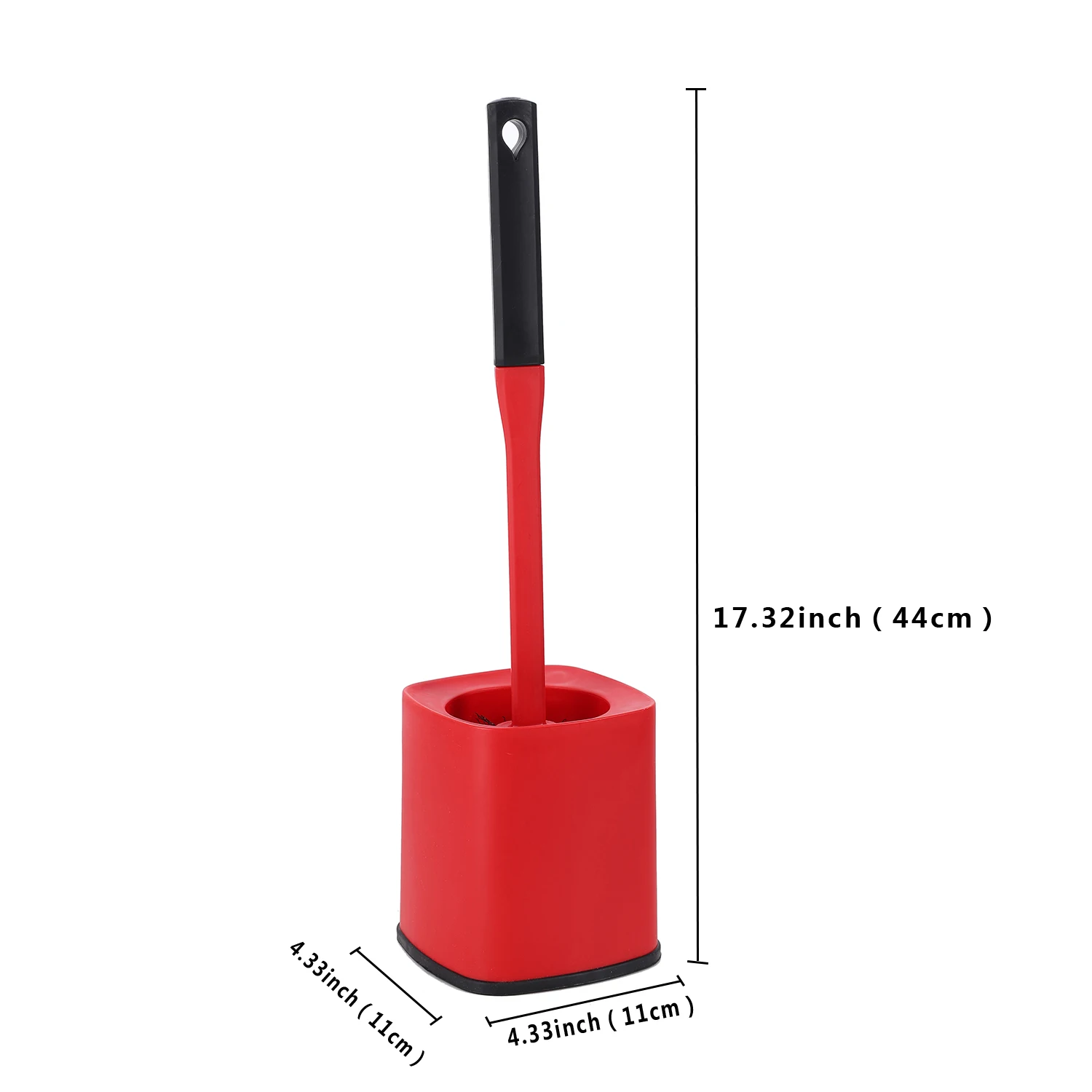 Long-Handle Toilet Brush Set with Wall-Mounted Holder Bathroom Accessories for Home Cleaning & WC Cleaning