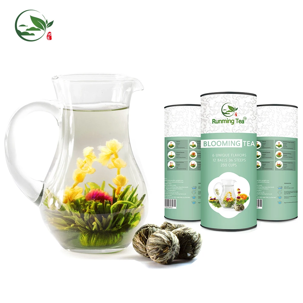 EU Standard Hua Kai Fu Gui Jasmine Peach White Tea Primula Flowering Tea