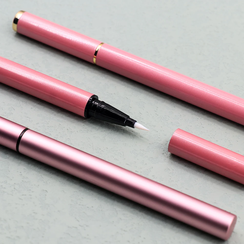 Wholesale Customized Private Label Eye Liner Makeup Clear Black Magnetic 2 In 1 Strip Lashes Glue Adhesive Eyeliner Pen