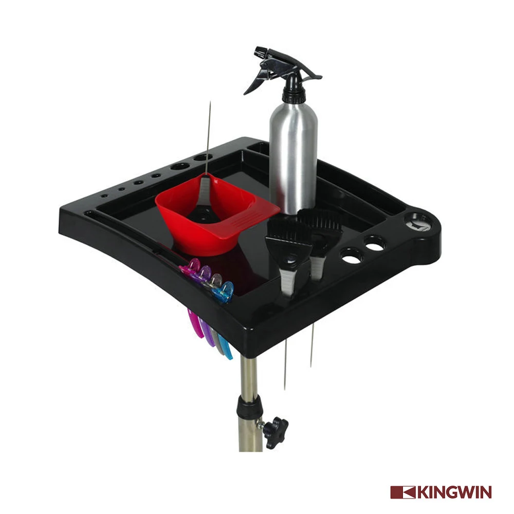 Hair Stylist Professional Salon Furniture Coloring Tool Placing Tray Cart Black Modern Beauty Salon Furniture Set Salon Trolley