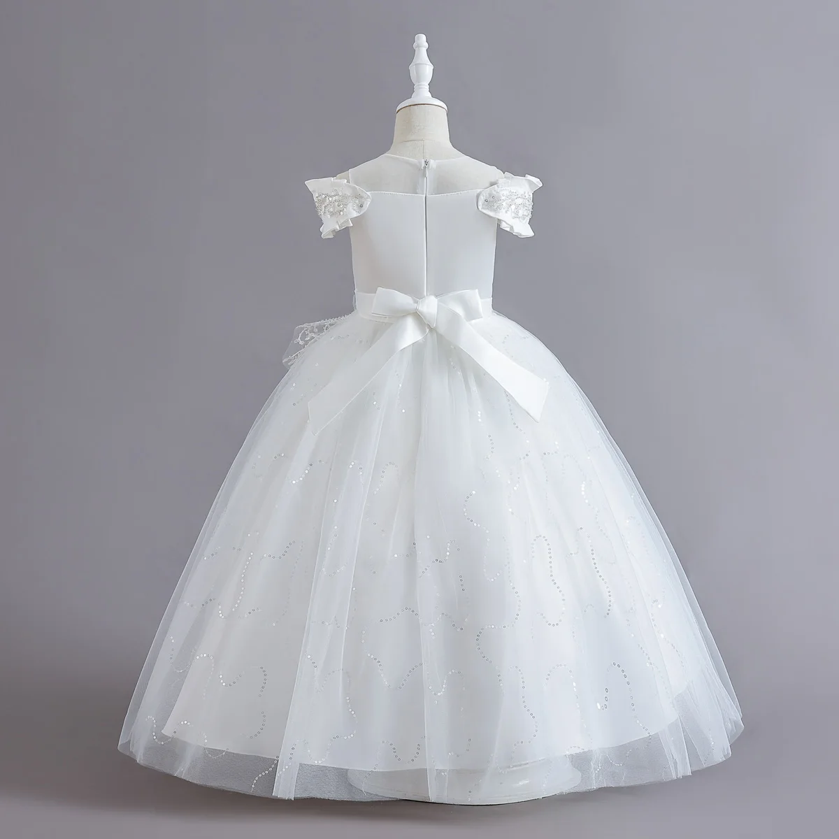 Ready To Ship Wholesale Kids Flower Girl Dresses 10 Years Old Wedding Kids Baby Girls Evening Dresses 2780