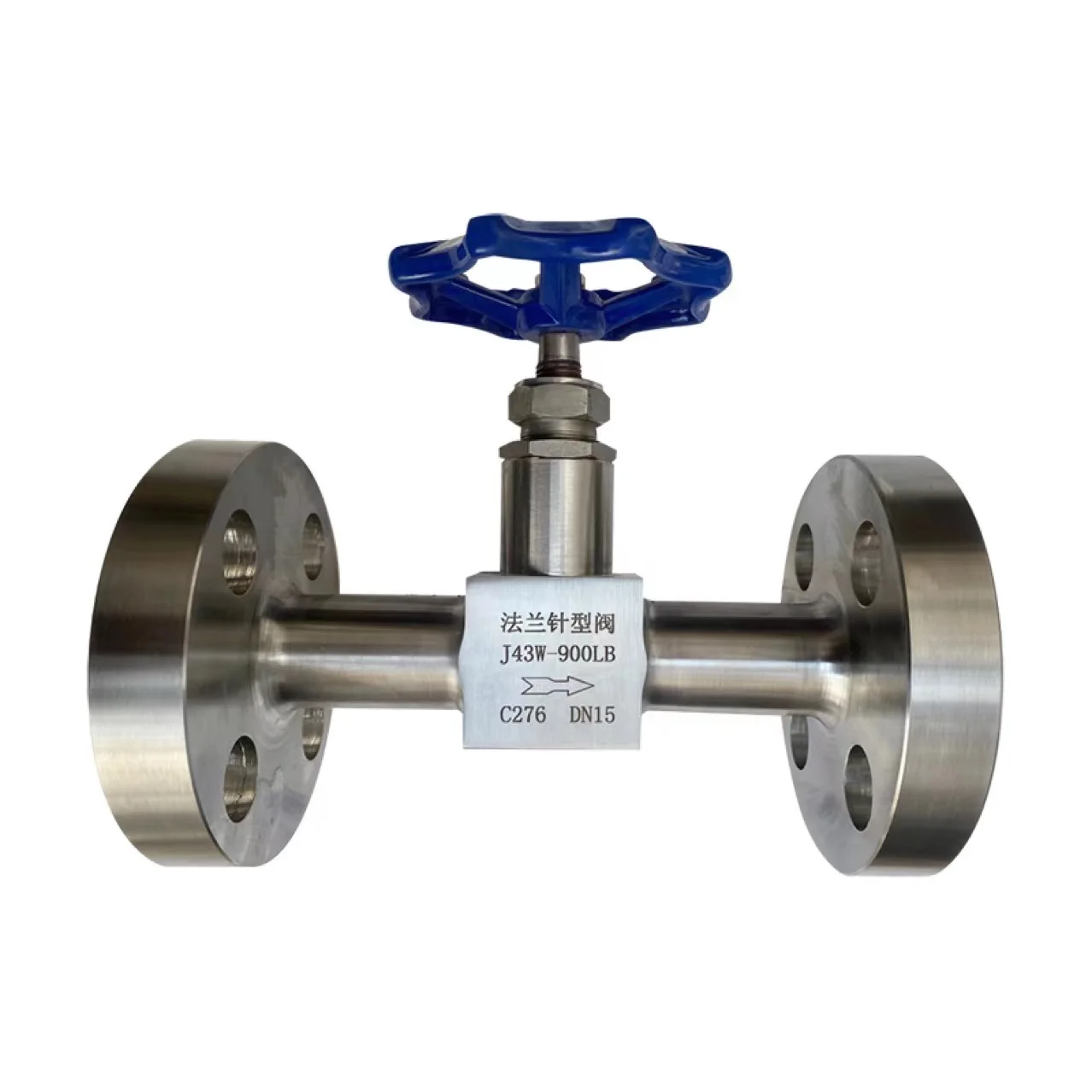 high pressure Hastelloy C-276 dn15 Straight Pattern 900LBS flange end needle valve