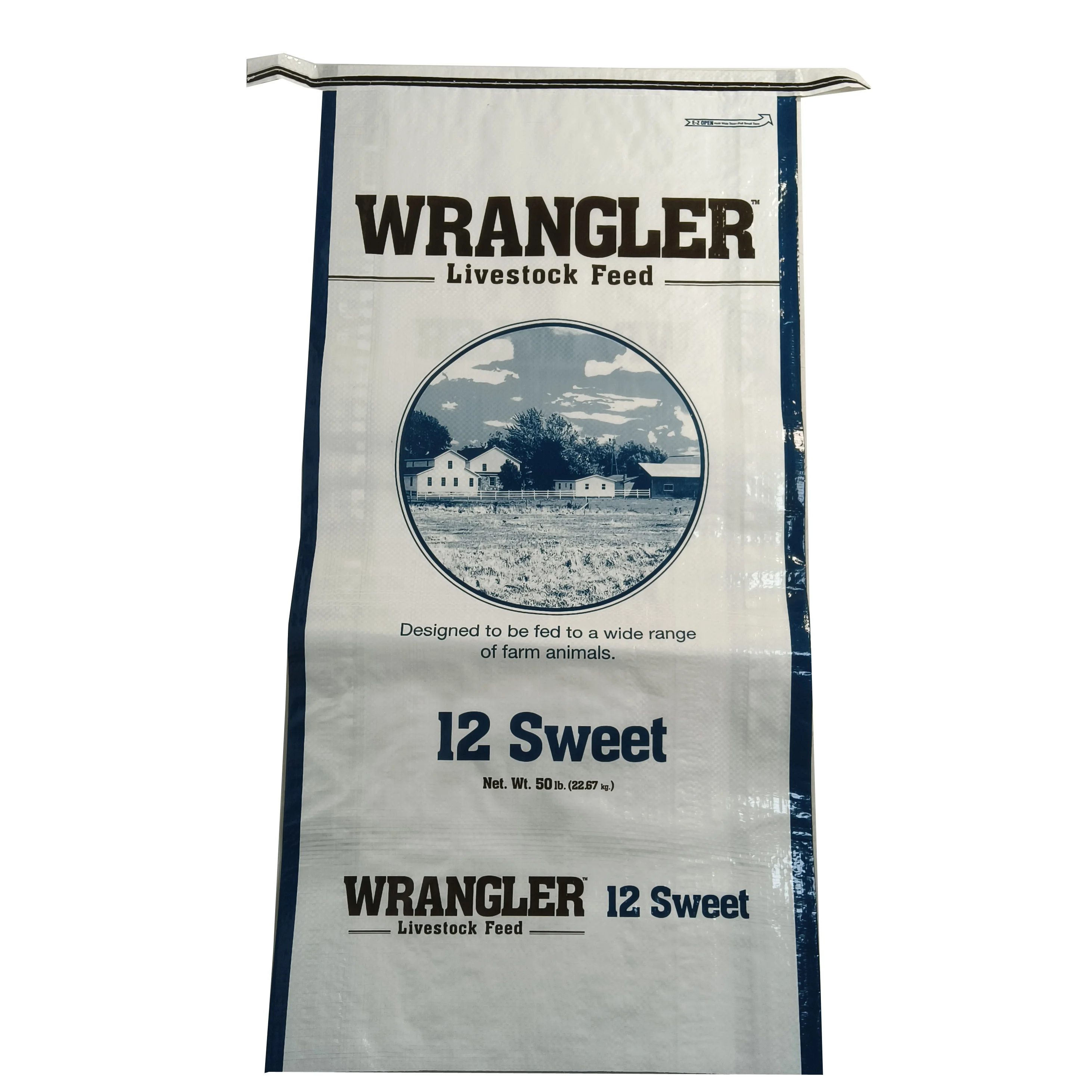China Factory Supplier Woven Polypropylene PP Bag for Pet Feed Rice Corn Seeds with Gravure Printing for Industrial Use