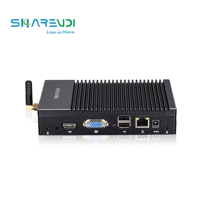 Quad Core Fanless Pc Mini AMD A6 1450 CPU DDR3 6*USB VGA HD-MI Support Dual Display Win10 Win11 Linux Industrial Mini PC