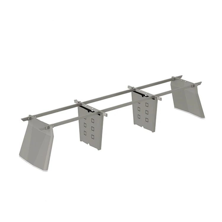 Modern Office Table Metal Frame 6 Person Workstation Furniture Steel Desk Frame