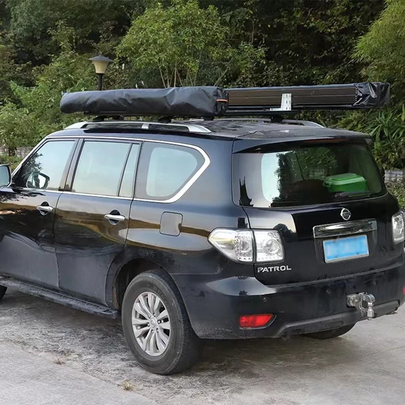 Aluminum Hard Shell Car 270 Degree Side  Free Standing Awning Roof Top Tent For 420d Oxford 4x4 Truck  Car Side Awning Tent