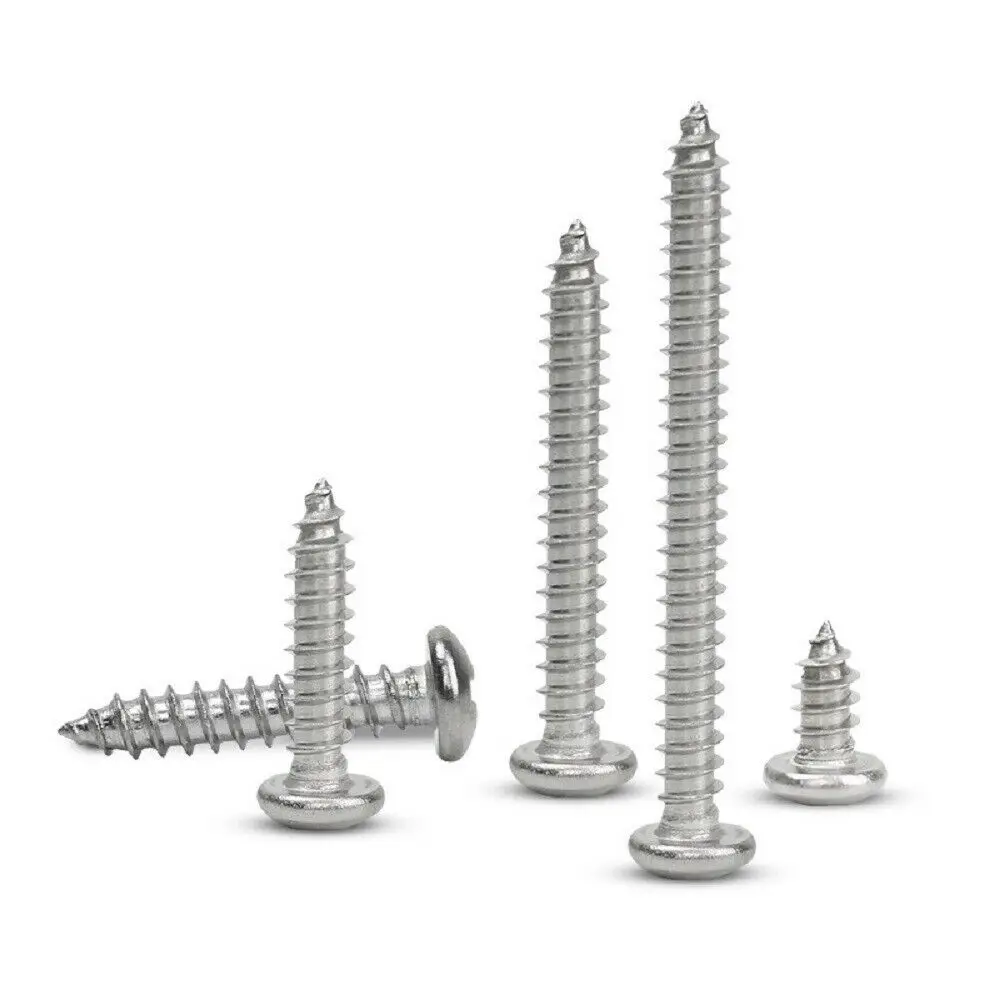 Pan head self-tapping electronic screw nickel plated micro cross recess metal plus hard small screw PA screw