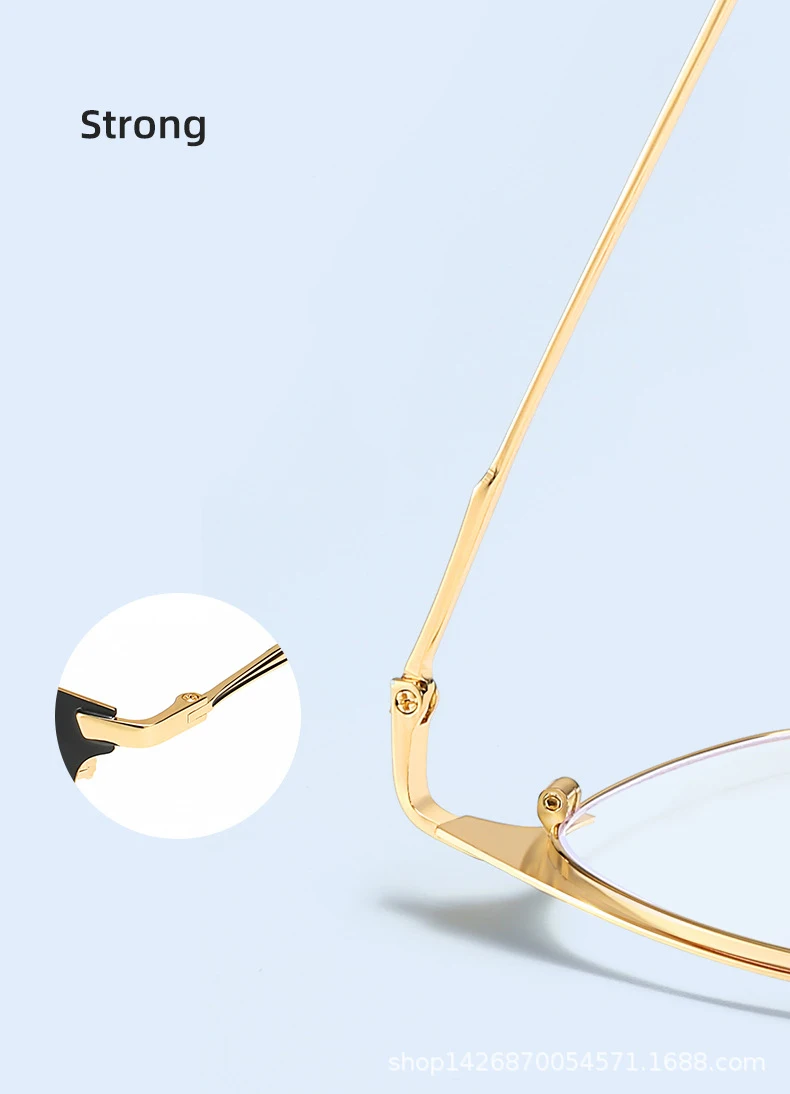 Оптовая продажа очки Gafas для компьютера с защитой от излучения синего света металлические роскошные унисекс под заказ женщин и