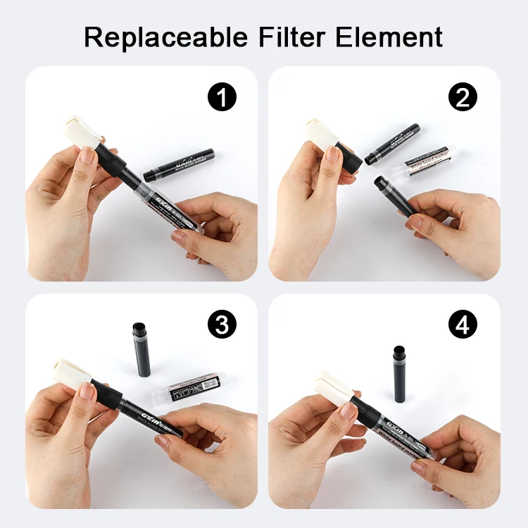 Gxin G-201T Factory Price dry erase markers ink Refillable large capacity international color  whiteboard marker pen ink