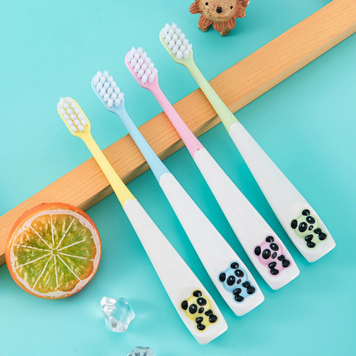 OEM Soft  Kids toothbrush cute Baby cartoon10000 bristle toothbrush for home use wholesale
