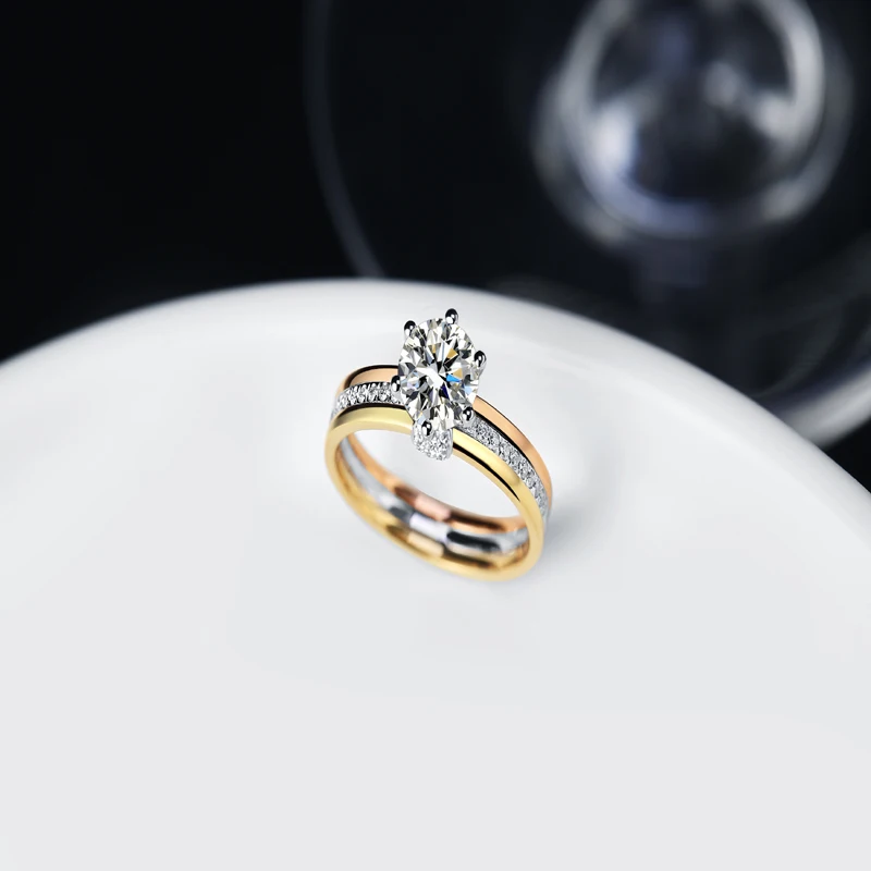 IGI Certified Vvs Lab Grown Created Diamond 14k 18k Solid Gold Engagement Wedding Rings Bridal Couple Set For Women Man