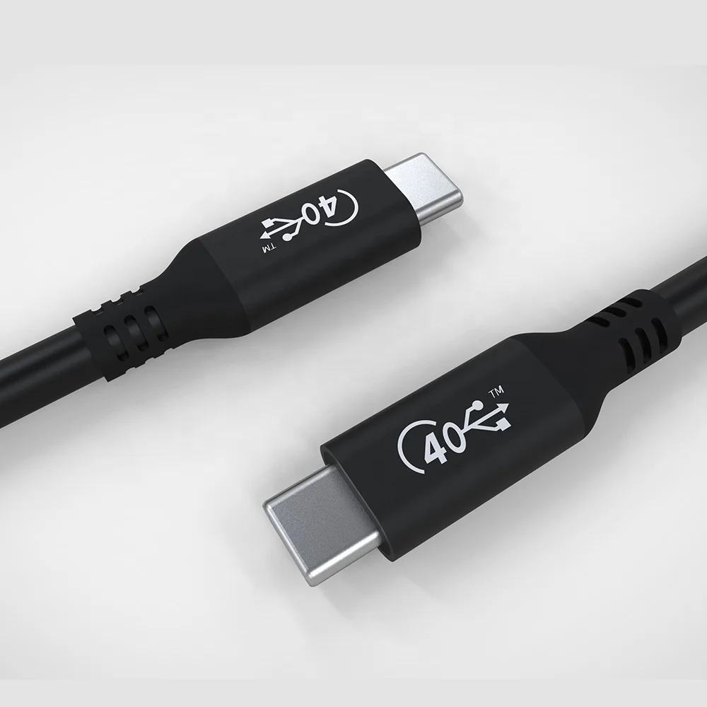 Полнофункциональный кабель для передачи данных USB4 Gen3 коаксиальный 100 Вт 5K @ 60 Гц быстрая зарядка 40 Гбит/с совместим с Thunderbolt