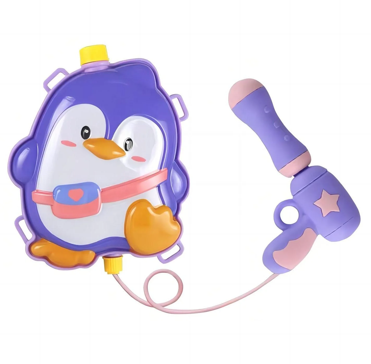 Best Seller Summer Outdoor Penguin Water Gun Toy Animal Design Water Gun Backpack For Beach Pool
