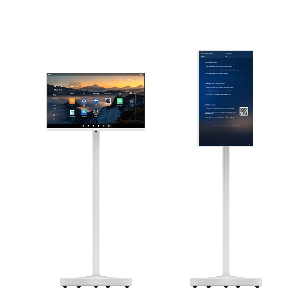 New 23.8 Inch Portable Touch Incell Screen Displays Full HD Wireless Android LCD Monitors for Home Business Gaming