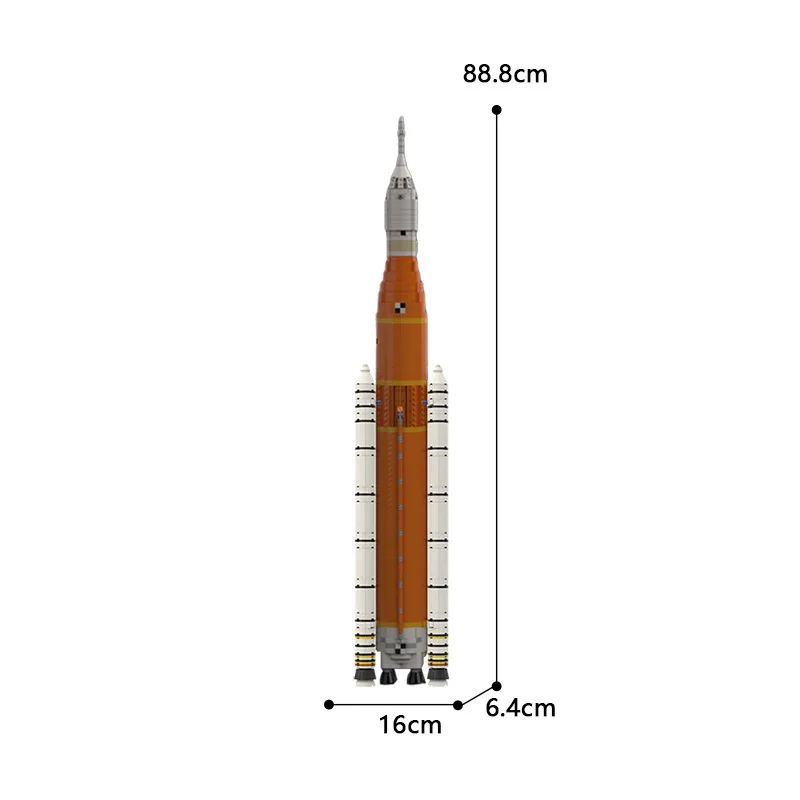 MOC-28893 Space Launch System SLS Rocket (1:110 Saturn V scale) 10341 2392pcs/set Building Blocks Set Bricks Toy Gifts