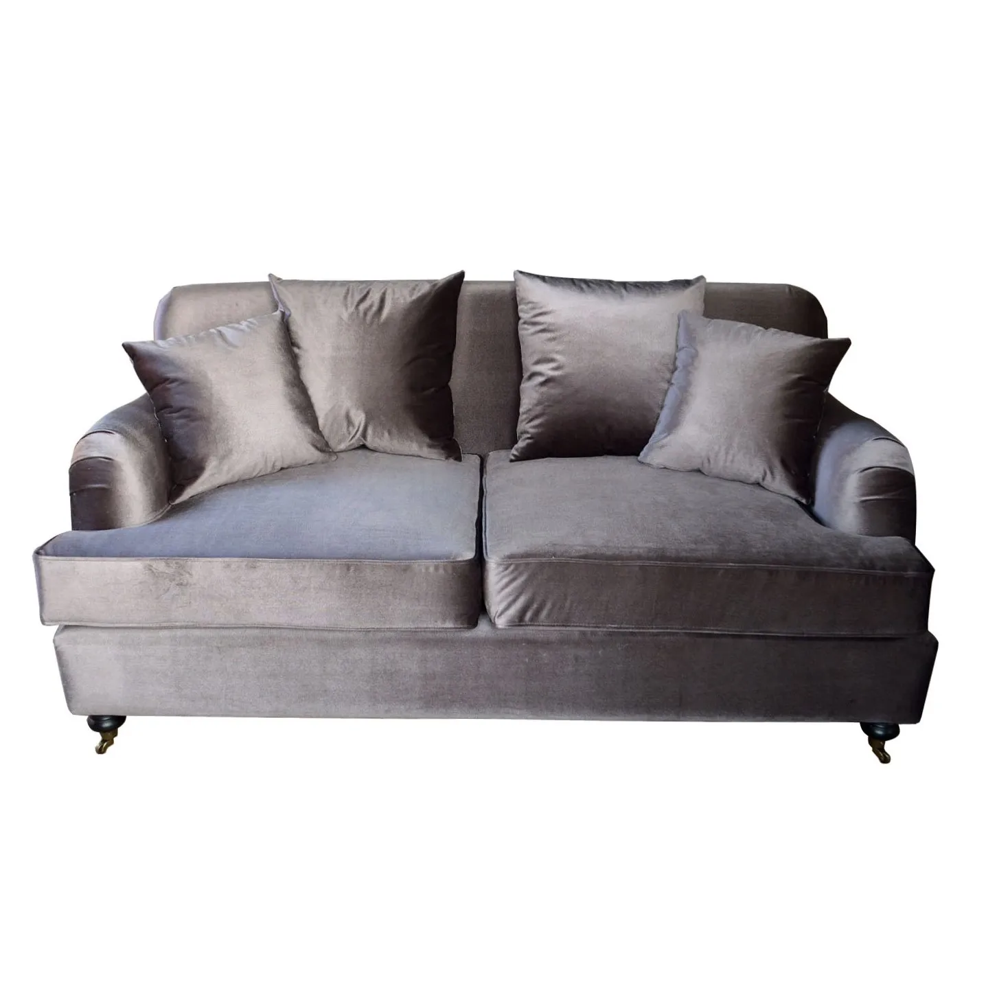 
French Antique Linen Upholstery 2person Chaise Lounge S1075-2 