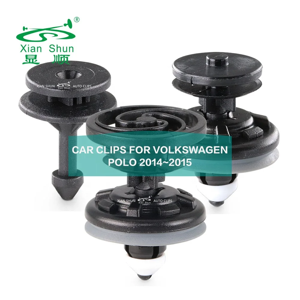 Car Fasteners & Clips Fit For VOLKSWAGEN  VAG POLO2014 2015 Bumper Hood Door panel Heat Shield Auto Fastener Clips